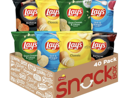 Lay's Potato Chips, 4 Flavor Variety Pack, 1 oz Single Serve Bags, (40 Pack)